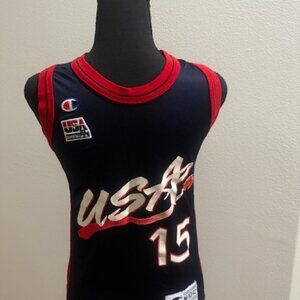1990's Authentic Hakeem Olajuwon Team USA Jersey - Boys Medium